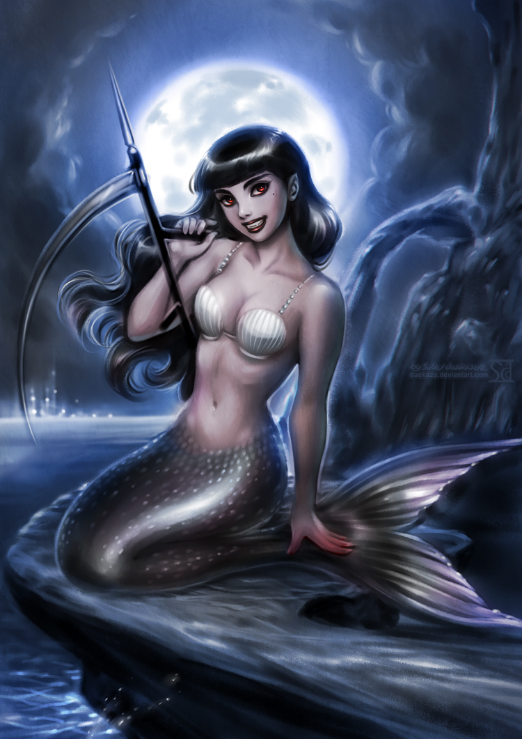 dark_mermaid_by_daekazu-d6k8x8i